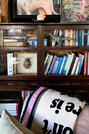 KARIEN BELLE WOOL Plaid "POETRY" off-white/black