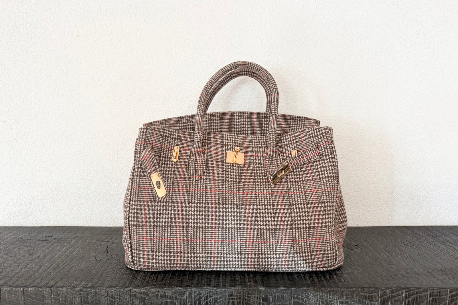 Choice by Réjane Rosenberger Shopper "LBE" check brown/sand