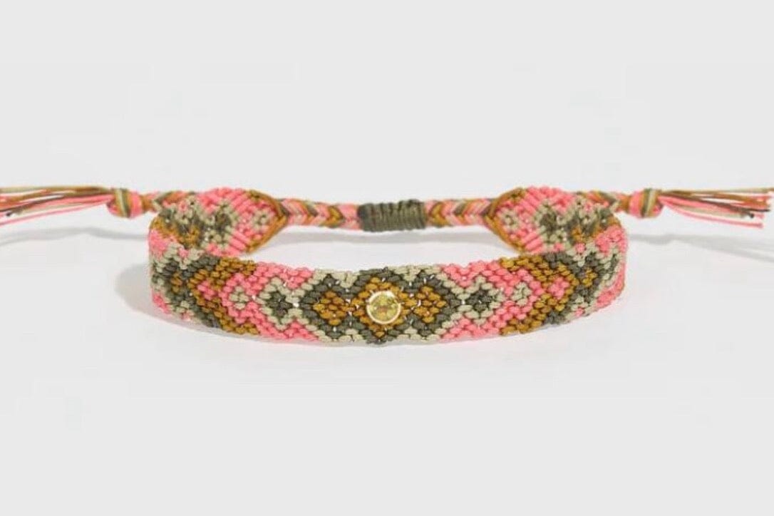 TAMARA TAICHMANN Baumwollarmband "MAYA" lachs