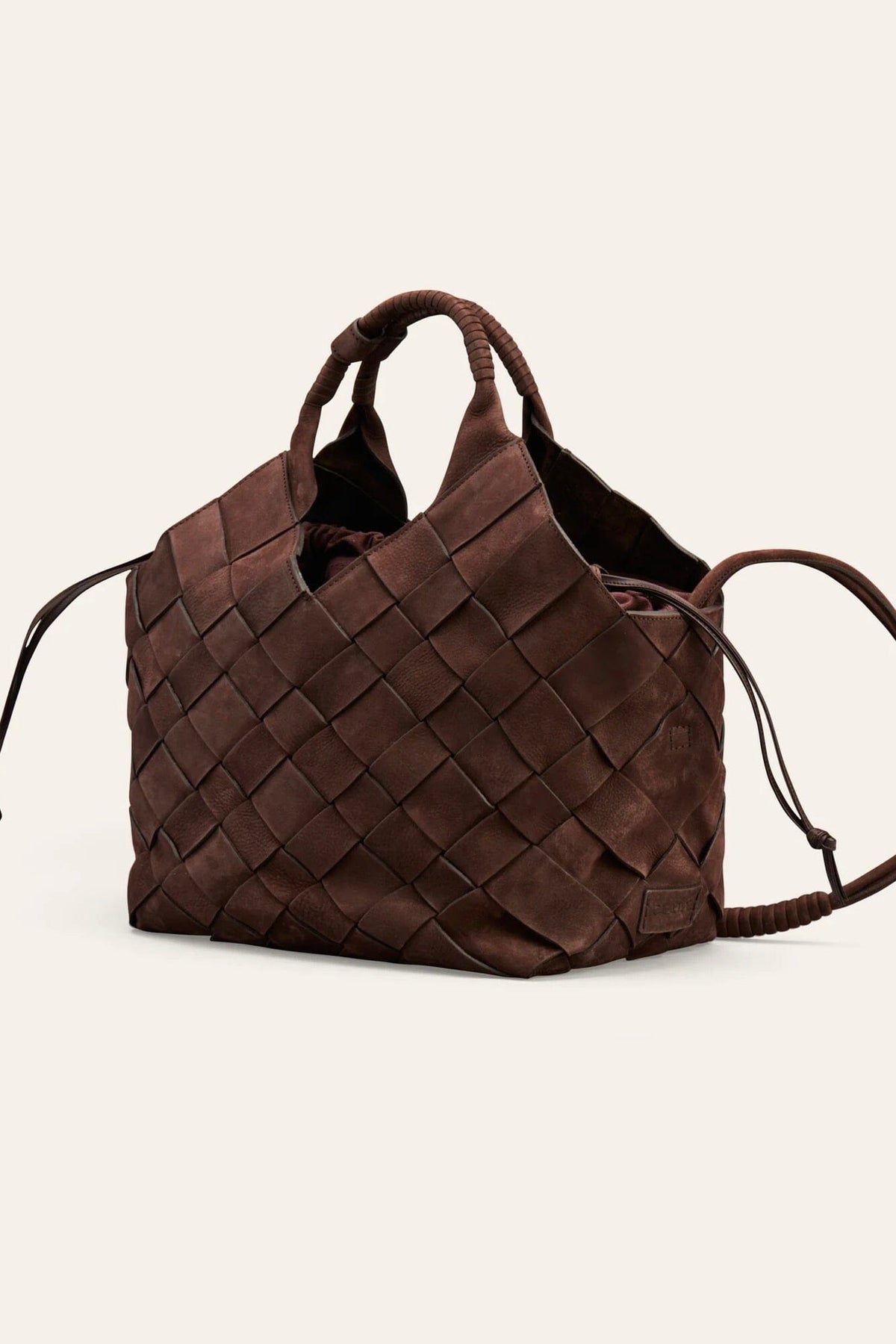 CALAJADE Ledershopper "MISU" L nubuk chocolat