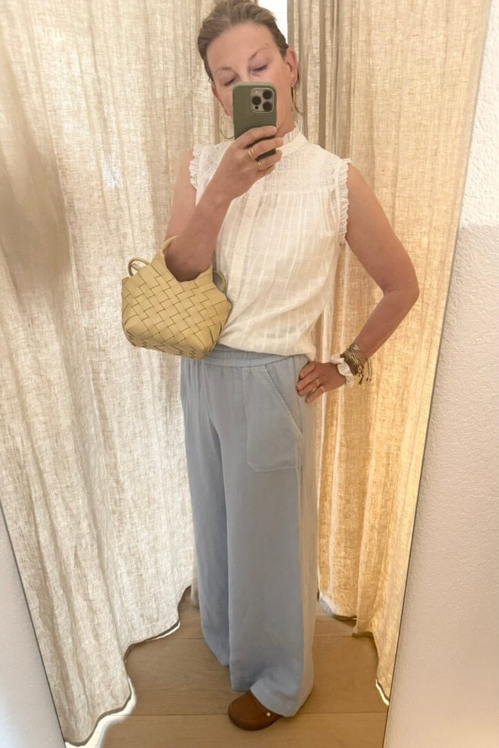 MAISON HOTEL Baumwollbluse "ELVIS" off-white