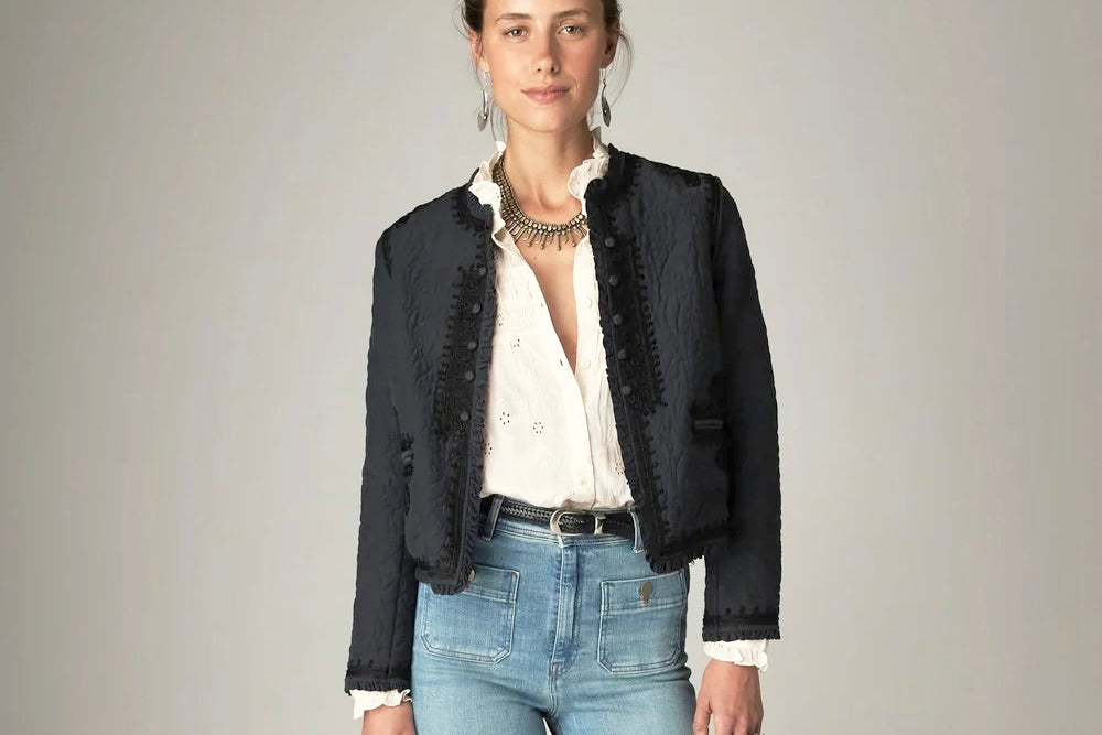 MAISON HOTEL wool mix blazer "LUCIEN" night navy