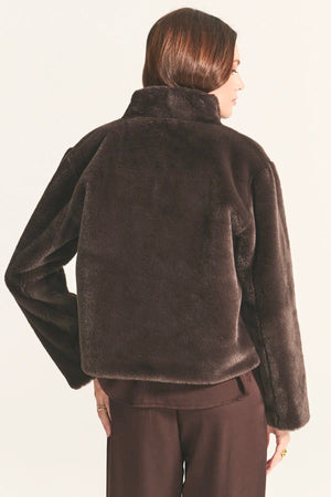 VELVET by Jenny Graham Fakefurjacke "SHEENA" espresso