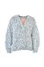 TRICOT D'O handgestrickter Cardigan hellblau chiné