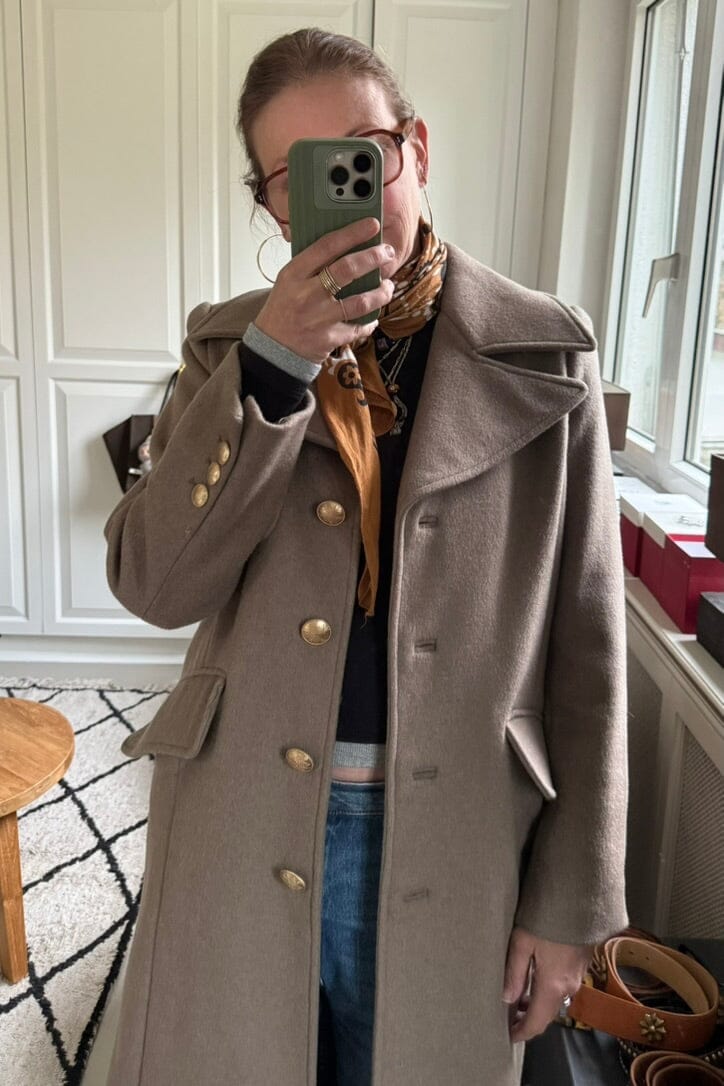 DEA KUDIBAL Military Mantel taupe - Grösse S