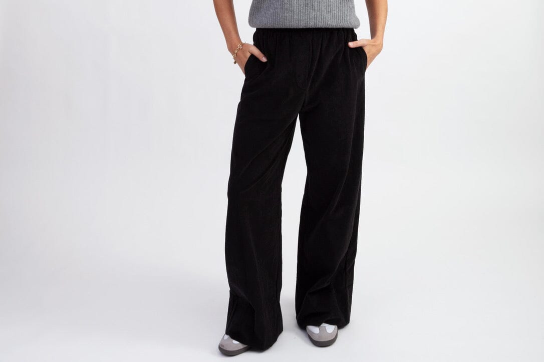 SEA NEW YORK Baumwollhose "Cooper" cordury schwarz