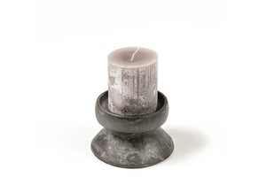 Gommaire SMALL Hurricane glass "Daniel" smoky brown