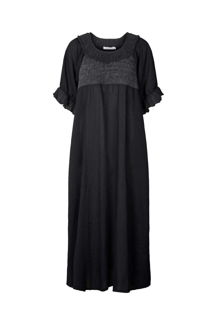 RABENS SALONER  Baumwollkleid "DOROTHEA" black