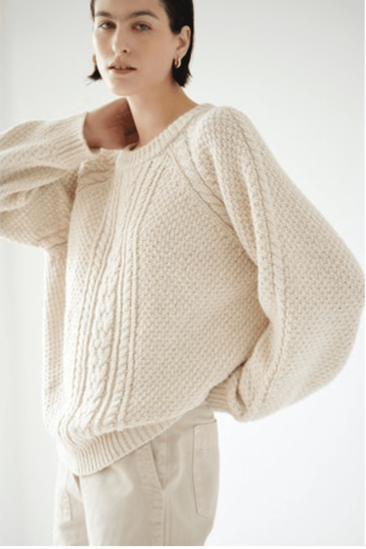 VELVET by Jenny Graham Sweater "HERMOSA" oatmeal