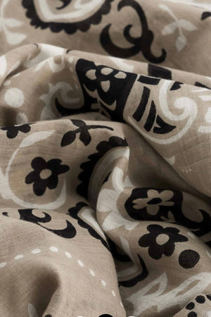 MAISON LECOMTE FLAMANT Baumwollschal "Bandana" rock