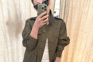 VANESSA BRUNO cotton jacket "ELIANE" khaki