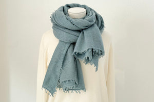Choice by Réjane Rosenberger cashmere scarf gray méliert (MS-70027)