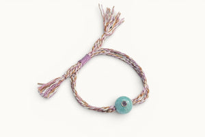 TAMARA TAICHMANN cotton bracelet "Scarlett" sand/cinnamon/black