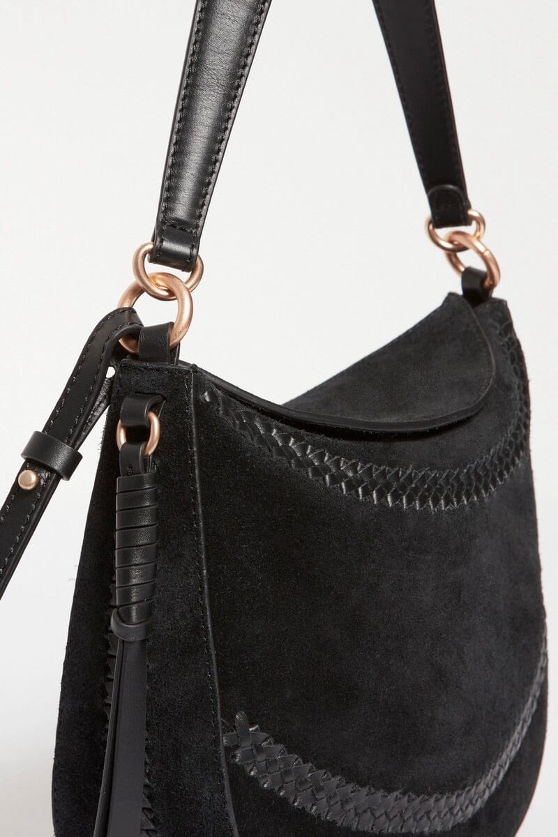 VANESSA BRUNO Wildledertasche "DAILY" medium black