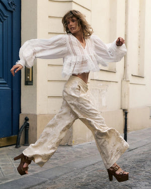 MES DEMOISELLES cotton jumper "SANDY" blush (C)