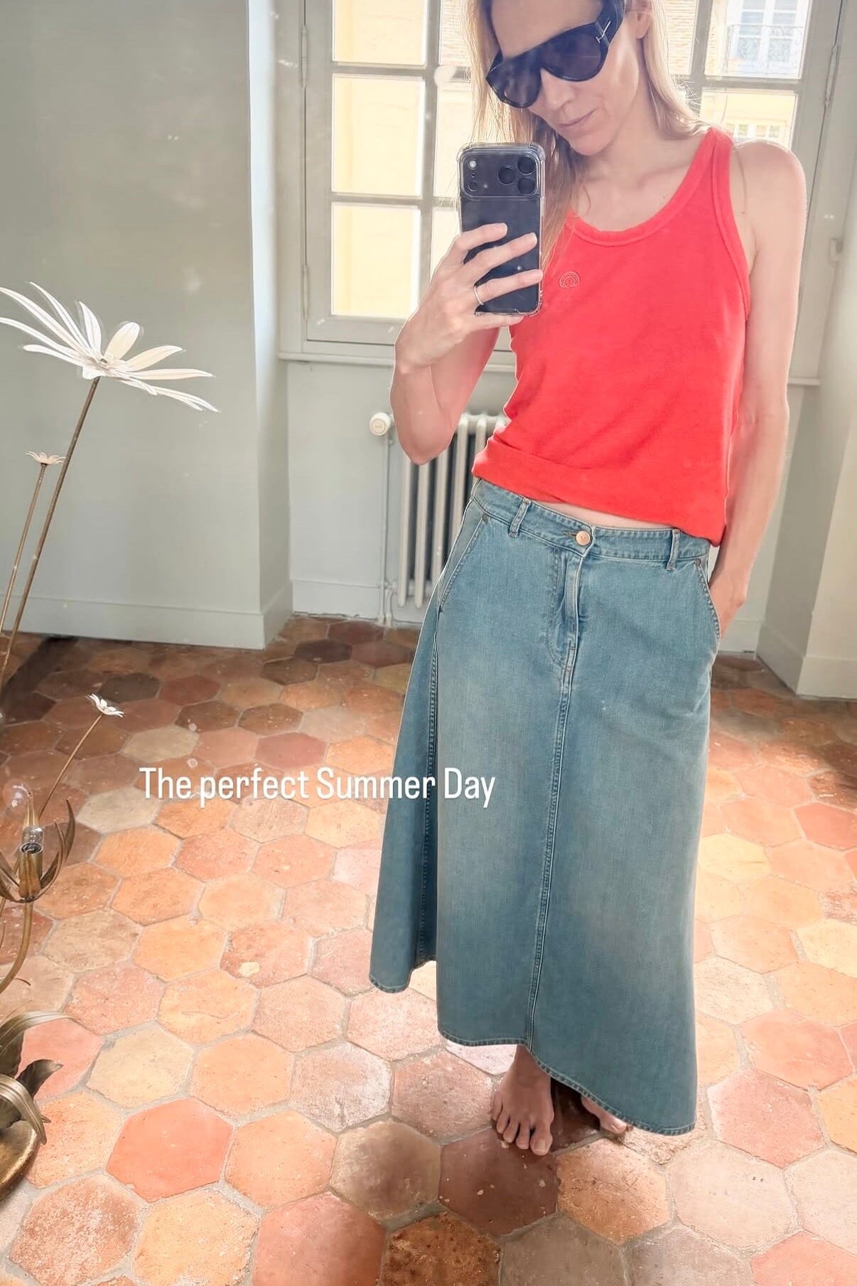 HAPPYHAUS  La Jupe "DANAH" blue wash