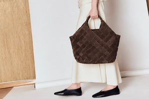 CALAJADE Ledershopper "MISU" L nubuk chocolat