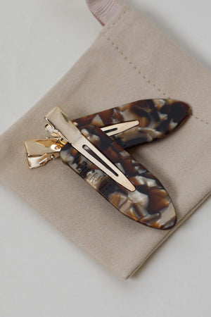 Peignée Paris Barettes "Simple" expresso