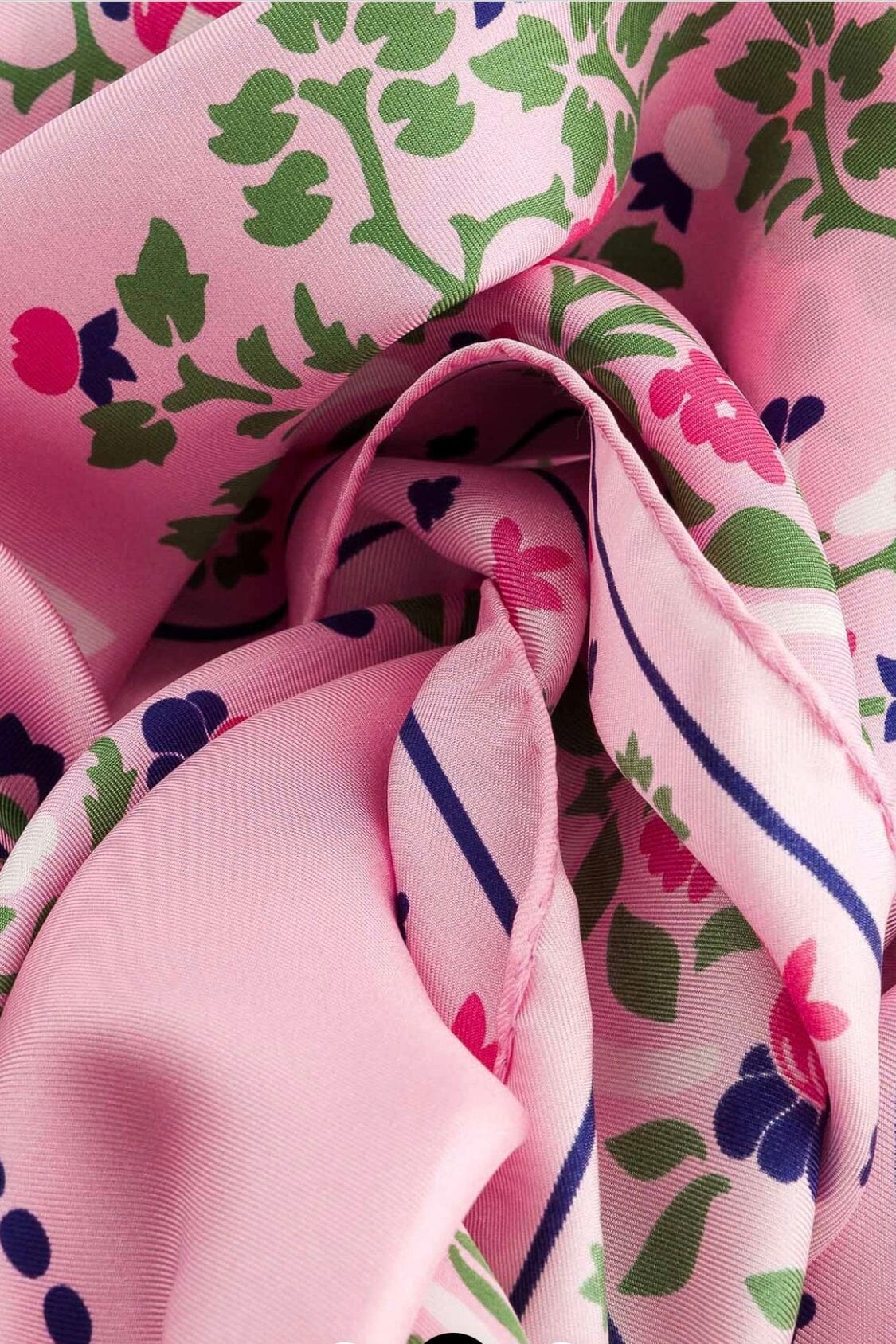 MAISON LECOMTE FLAMANT Seidenschal "Secret Garten" rosy pink