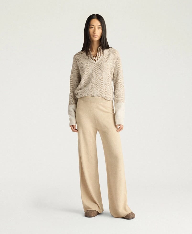 MOMONI Strickhose " CARAMEL" light camel