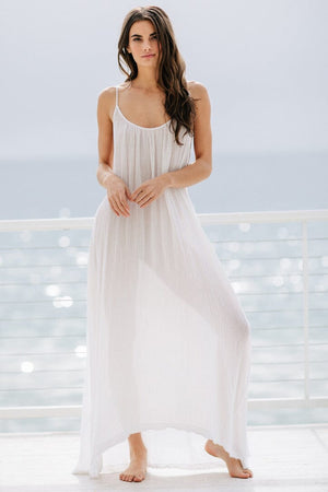 9seed - Tulum Cover up Dress - Gauze weiss