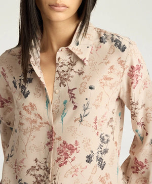 MOMONI Seidenbluse "Meudon" beibe multicolor