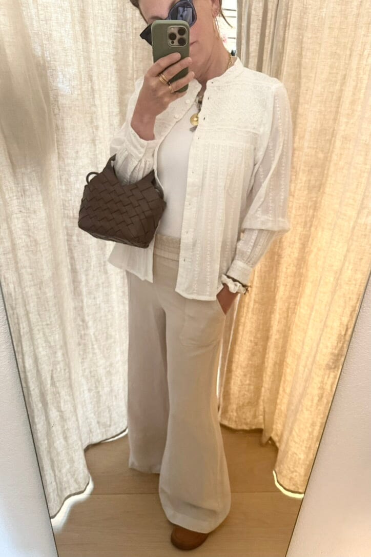 VIA MASINI leather joggers black