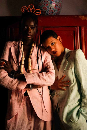 CLARAMONTE Leinenblazer "BOWIE" grey