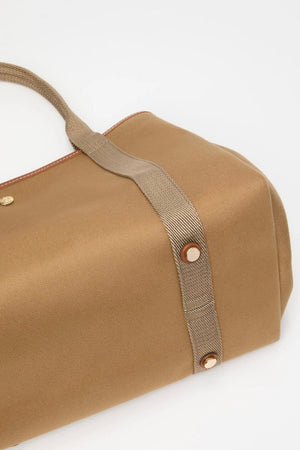 Cotton bag "Palais Royal" large camel stripe