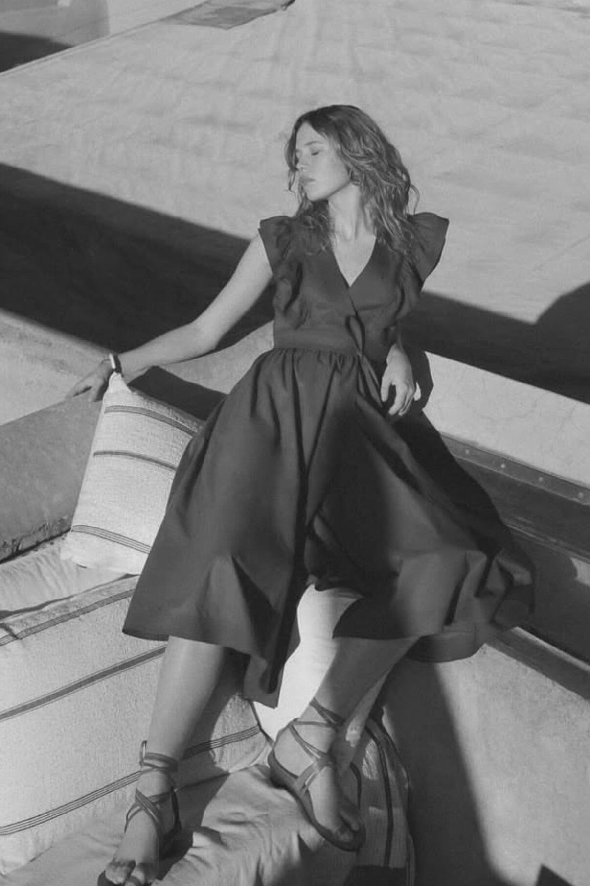 VANESSA BRUNO Baumwoll - Kleid "ERMIONE" schwarz