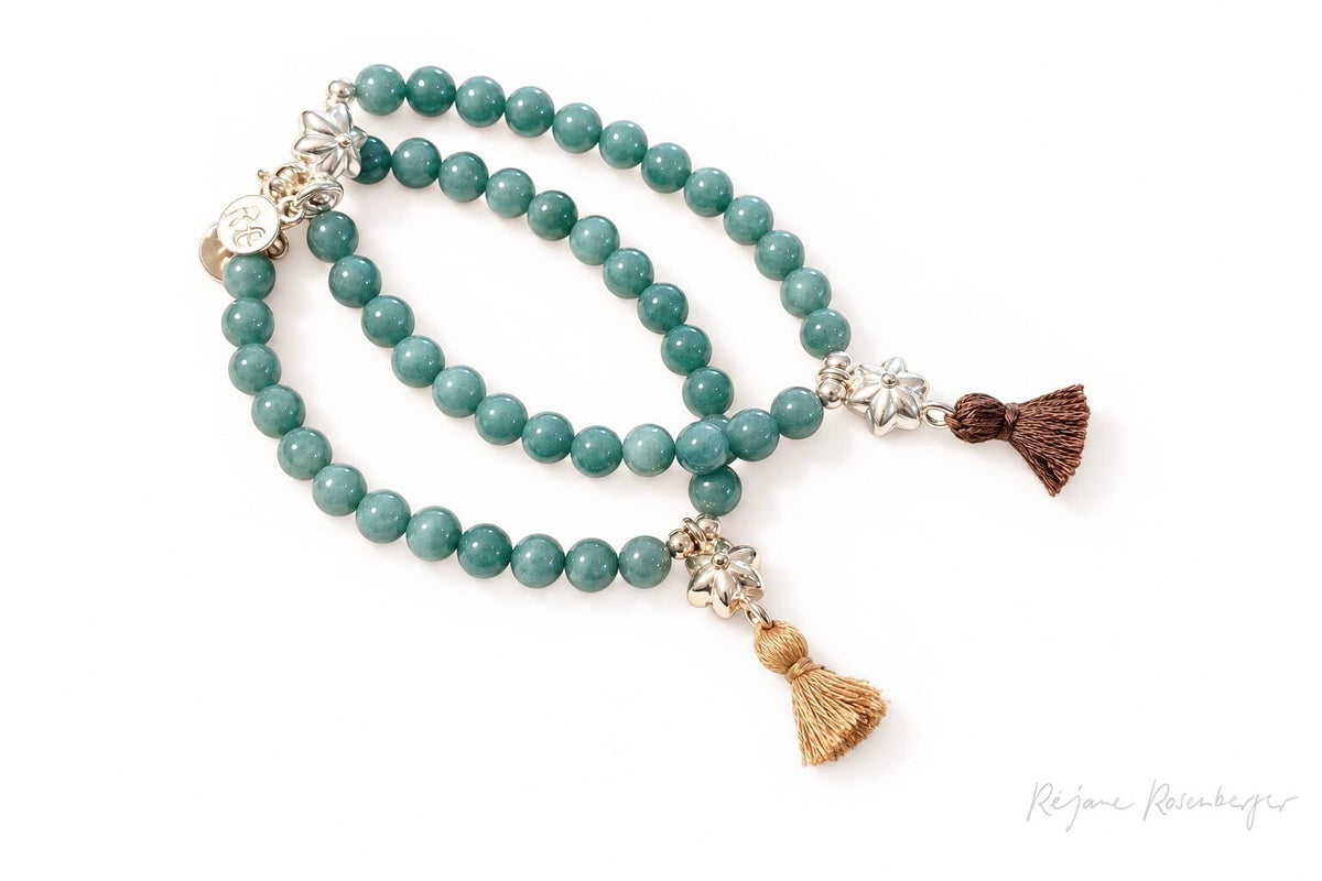 REJANE ROSENBERGER DESIGN Steinarmband "Classic" Jade aqua