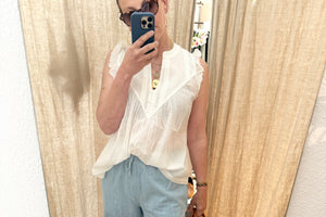 STELLA FOREST cotton blouse "ISOLDE" off-white