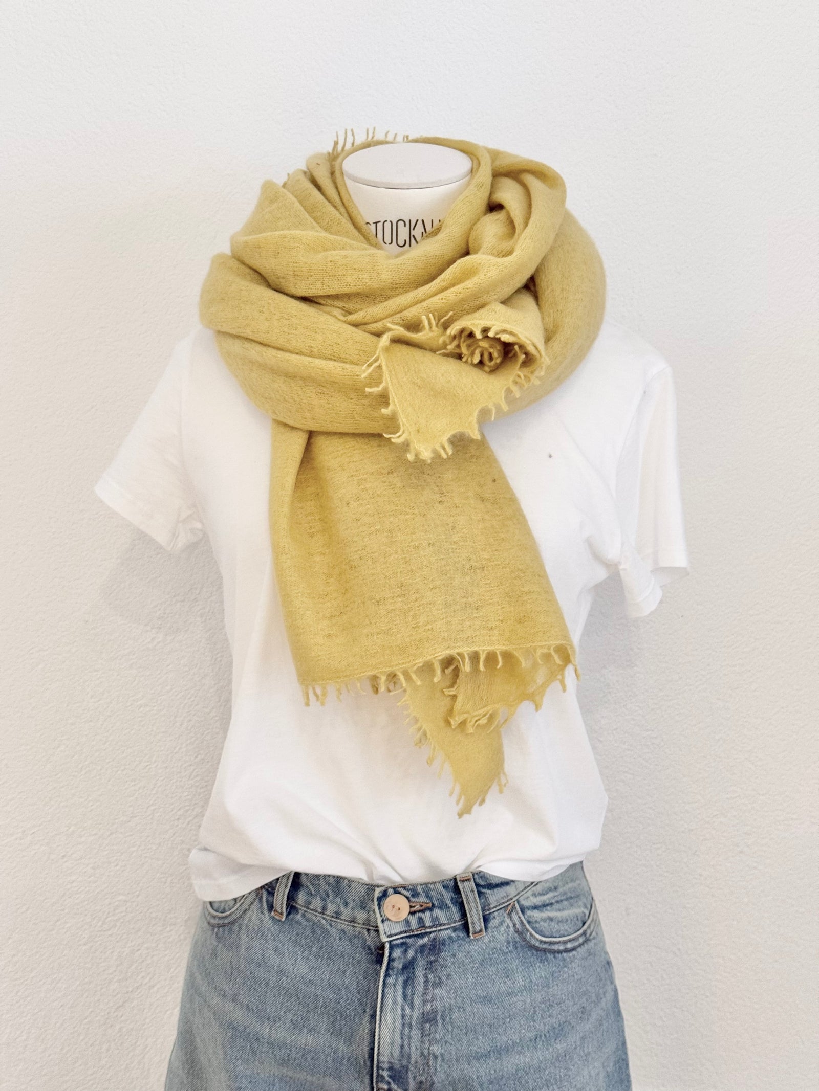 Choice by Réjane Rosenberger cashmere scarf gray méliert (MS-70027)