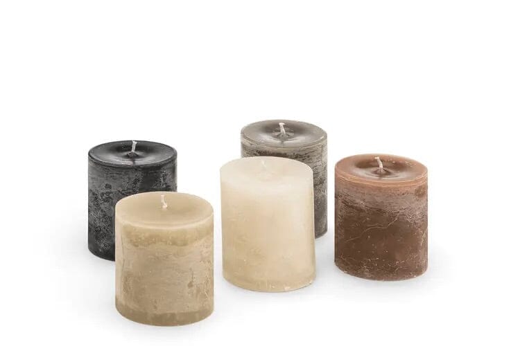 Gommaire SMALL Hurricane glass "Daniel" smoky brown