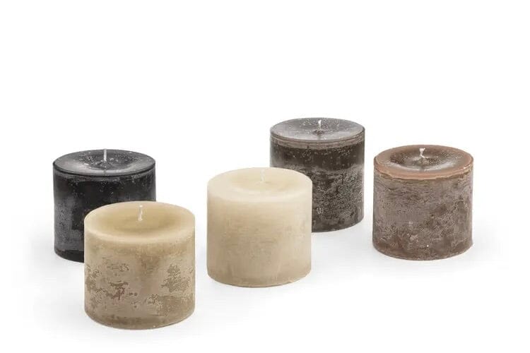 Gommaire SMALL Hurricane glass "Daniel" smoky brown