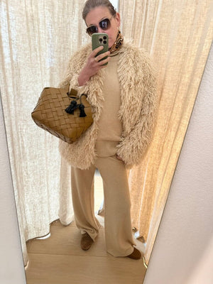 MOMONI Strickhose " CARAMEL" light camel