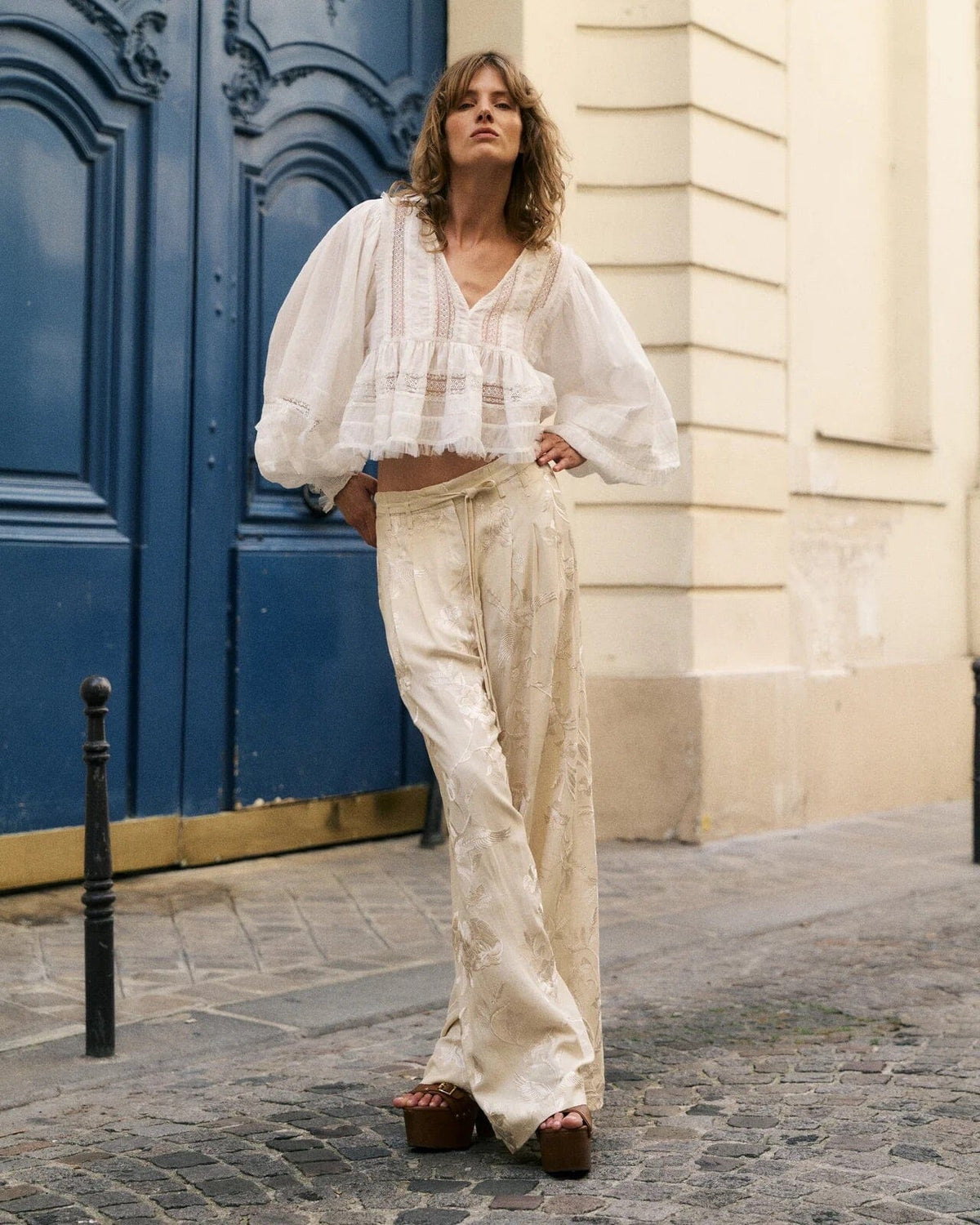 MES DEMOISELLES cotton jumper "SANDY" blush (C)