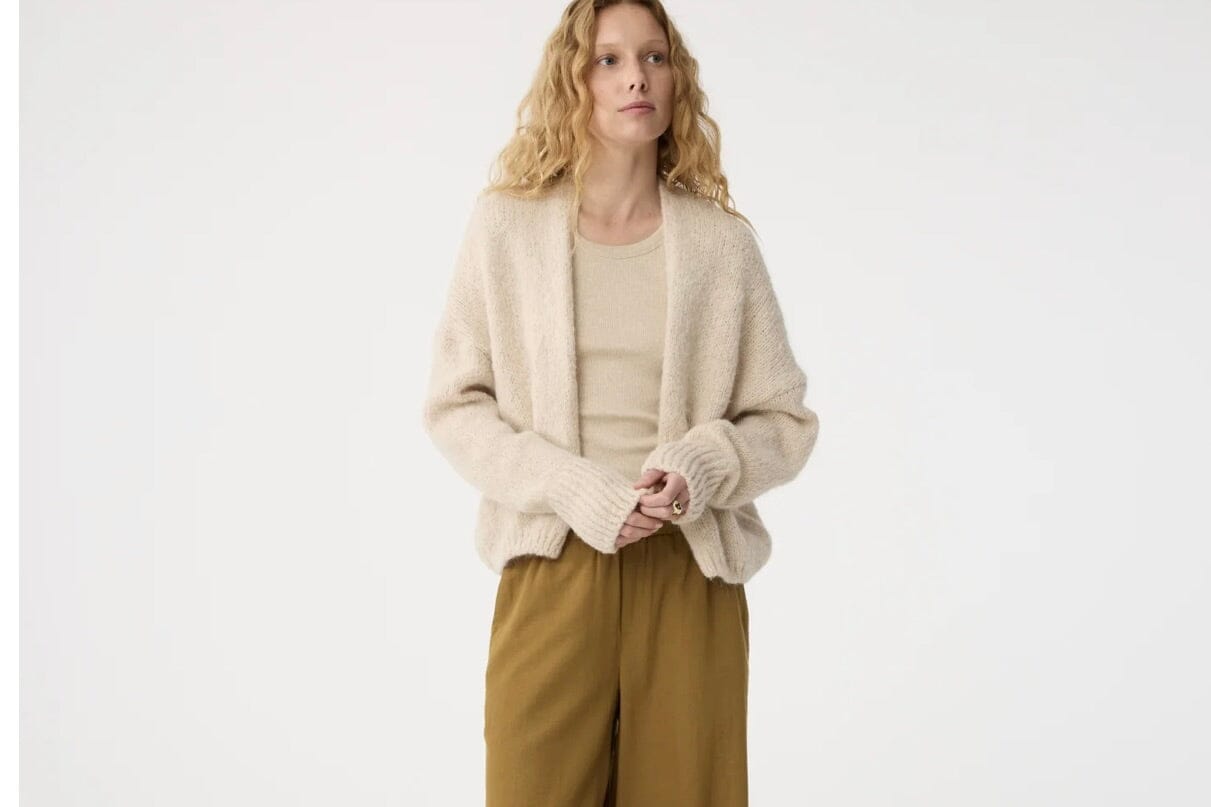 KNIT TED Kuscheljacke "BECKY" sand