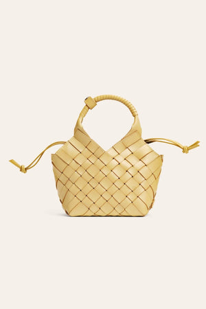 CALAJADE Leather shopper "MISU" MINI - black