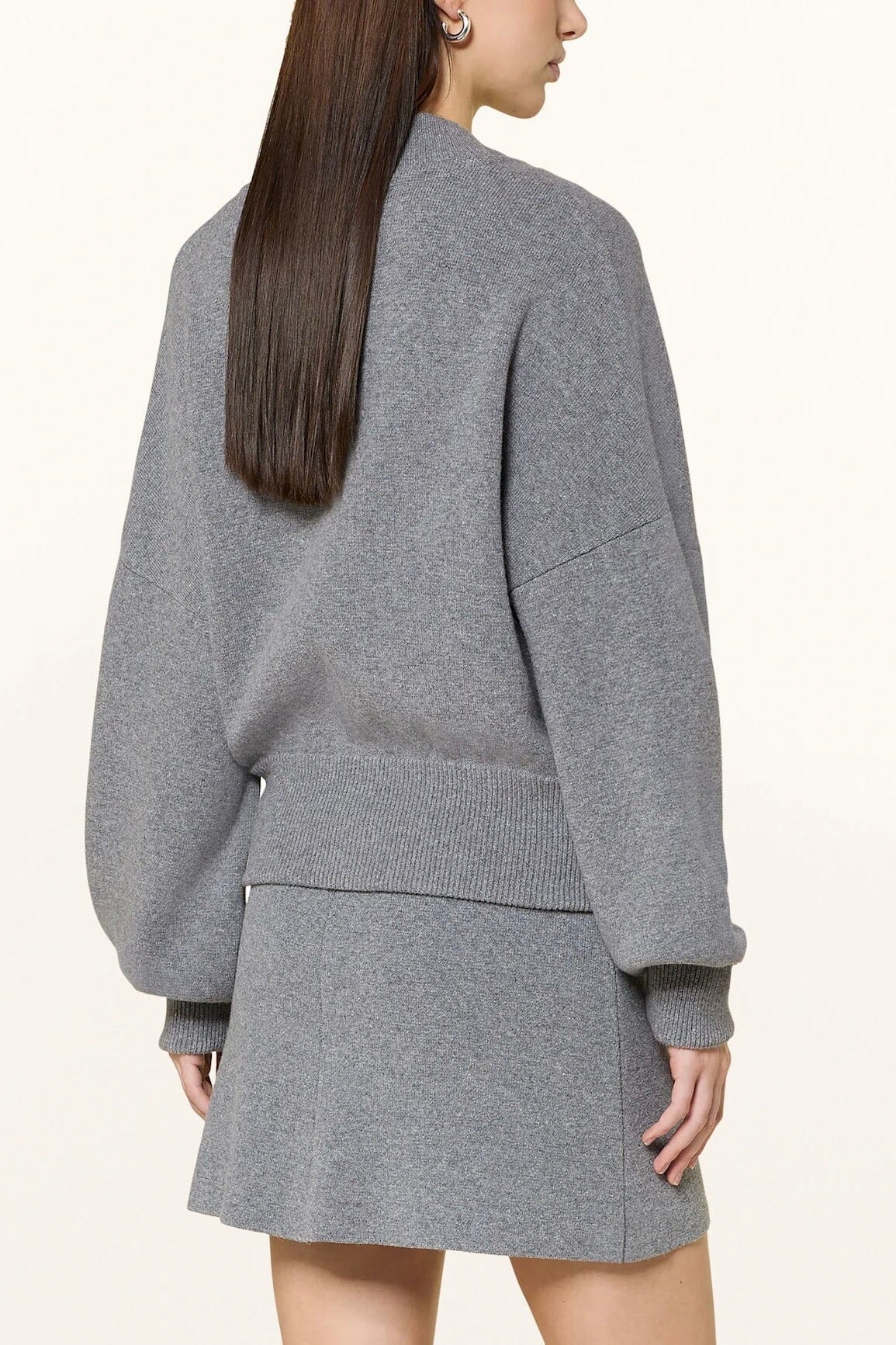 SOSUE Merinowool - Bomber "JOY" grau méliert