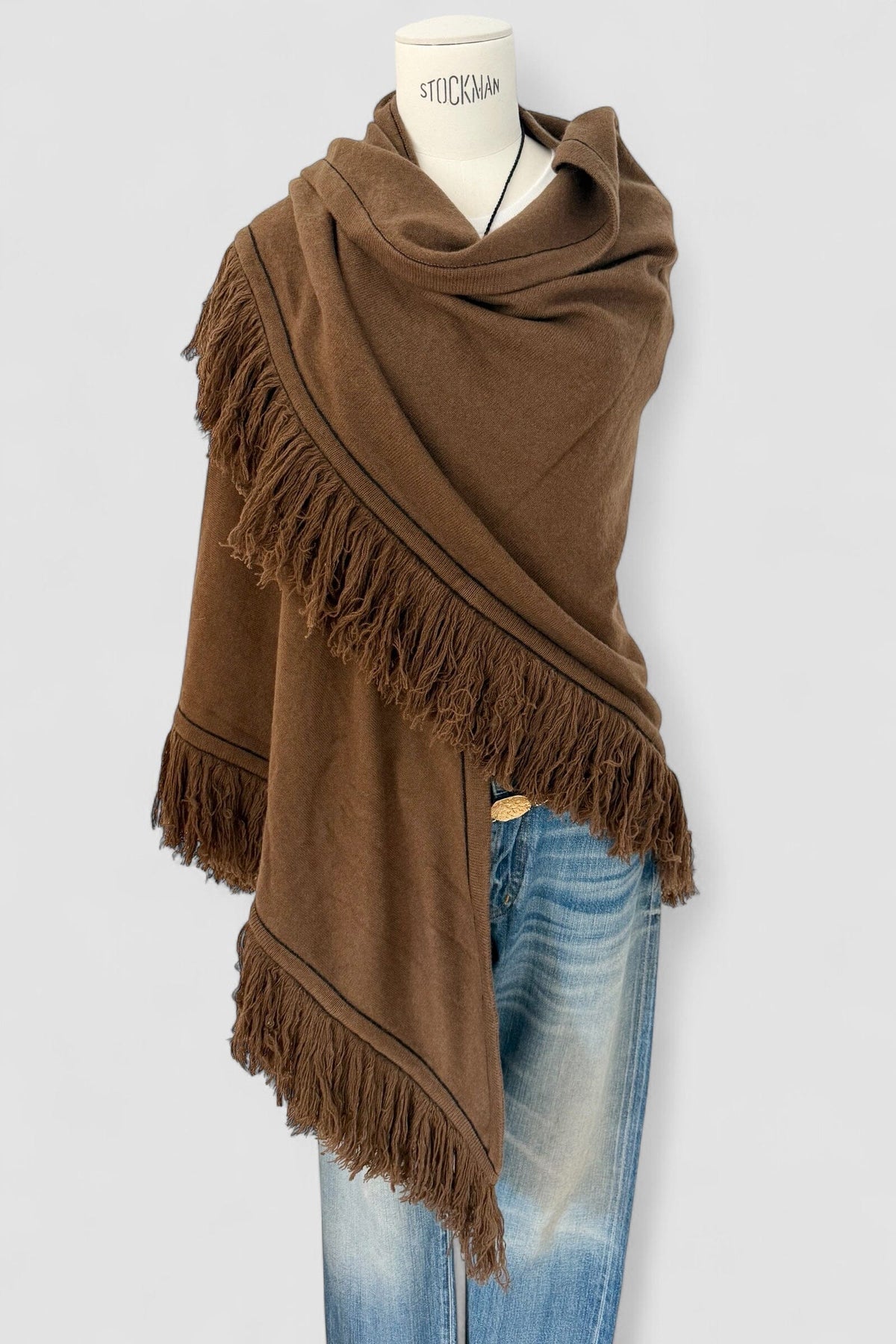 Choice by Réjane Rosenberger Cashmere Poncho navy