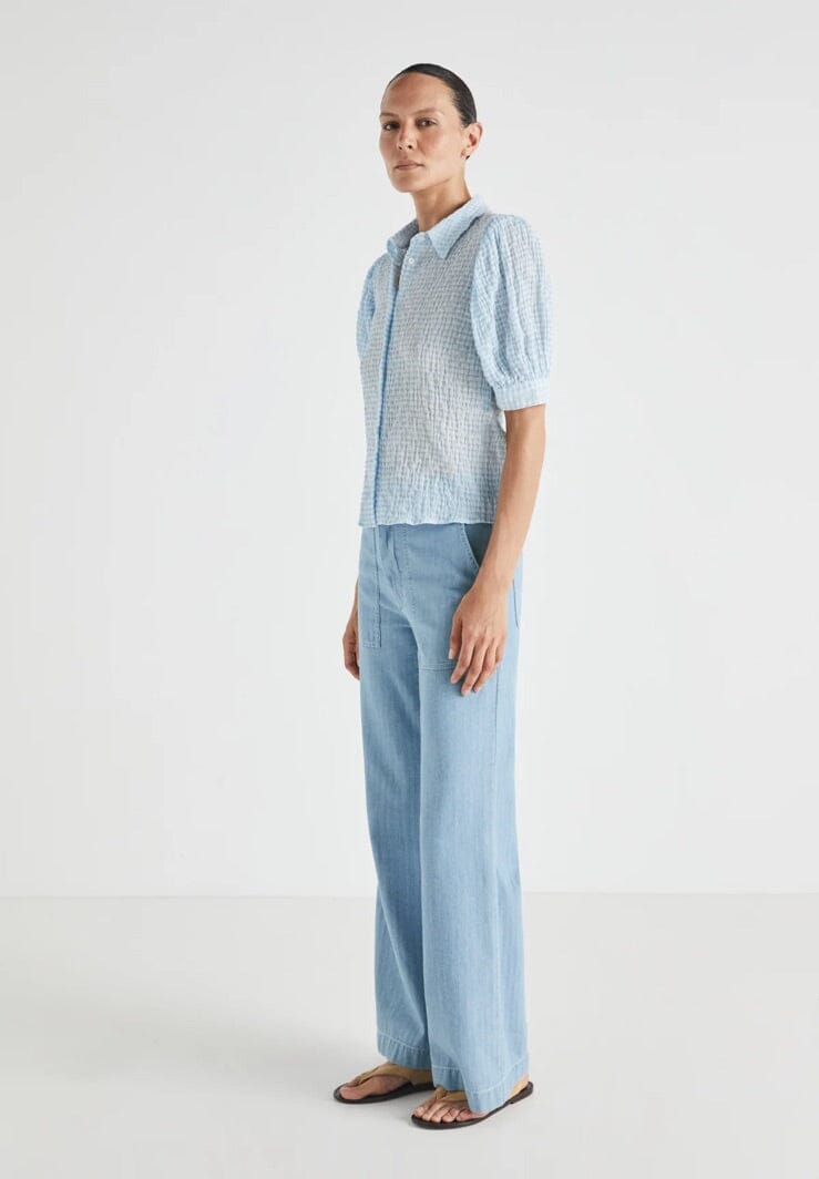 MASSCOB cotton trousers "AMUR" blue