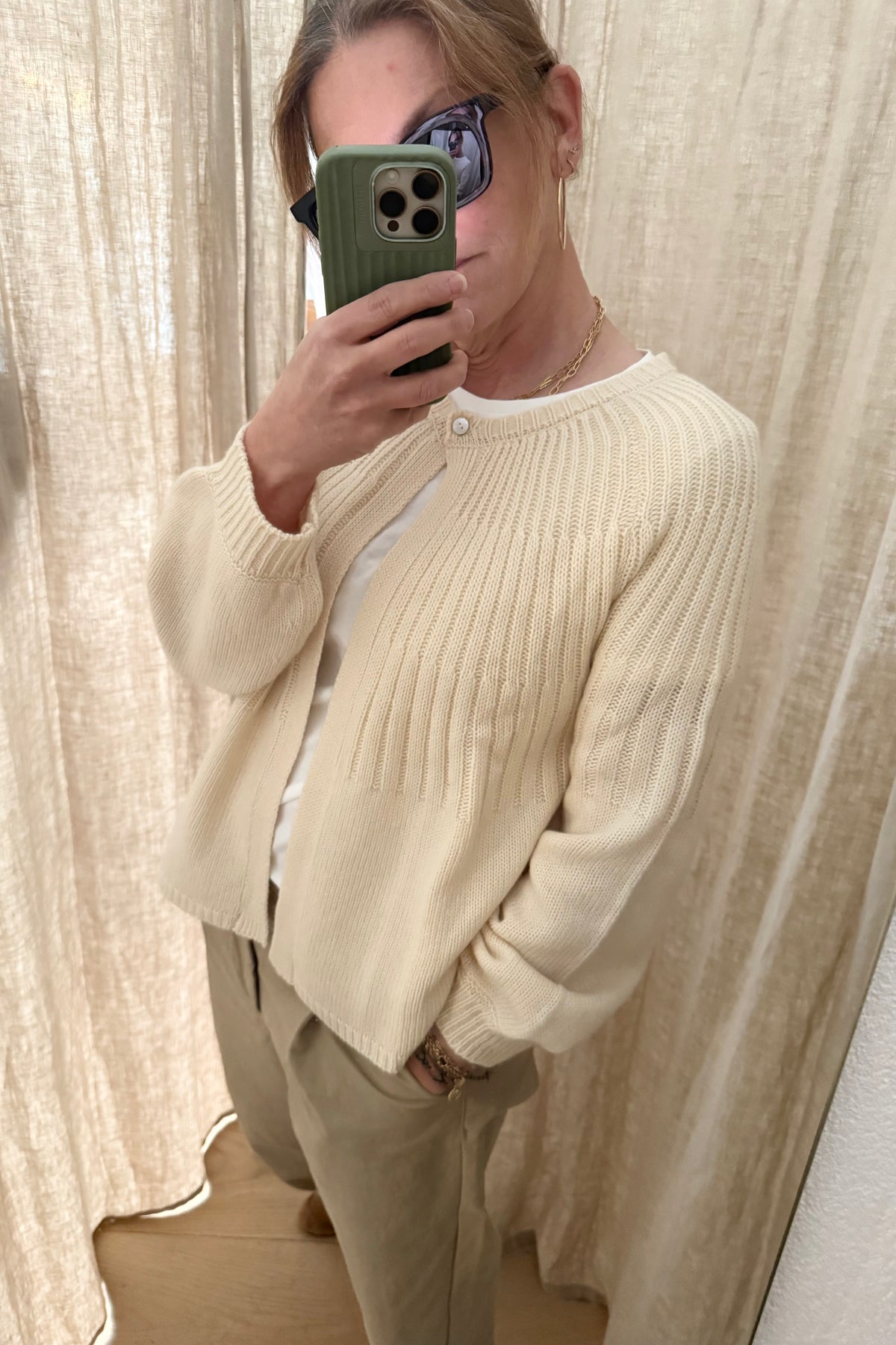 Choice by Réjane Rosenberger Strickjacke "A-LINE" ivory