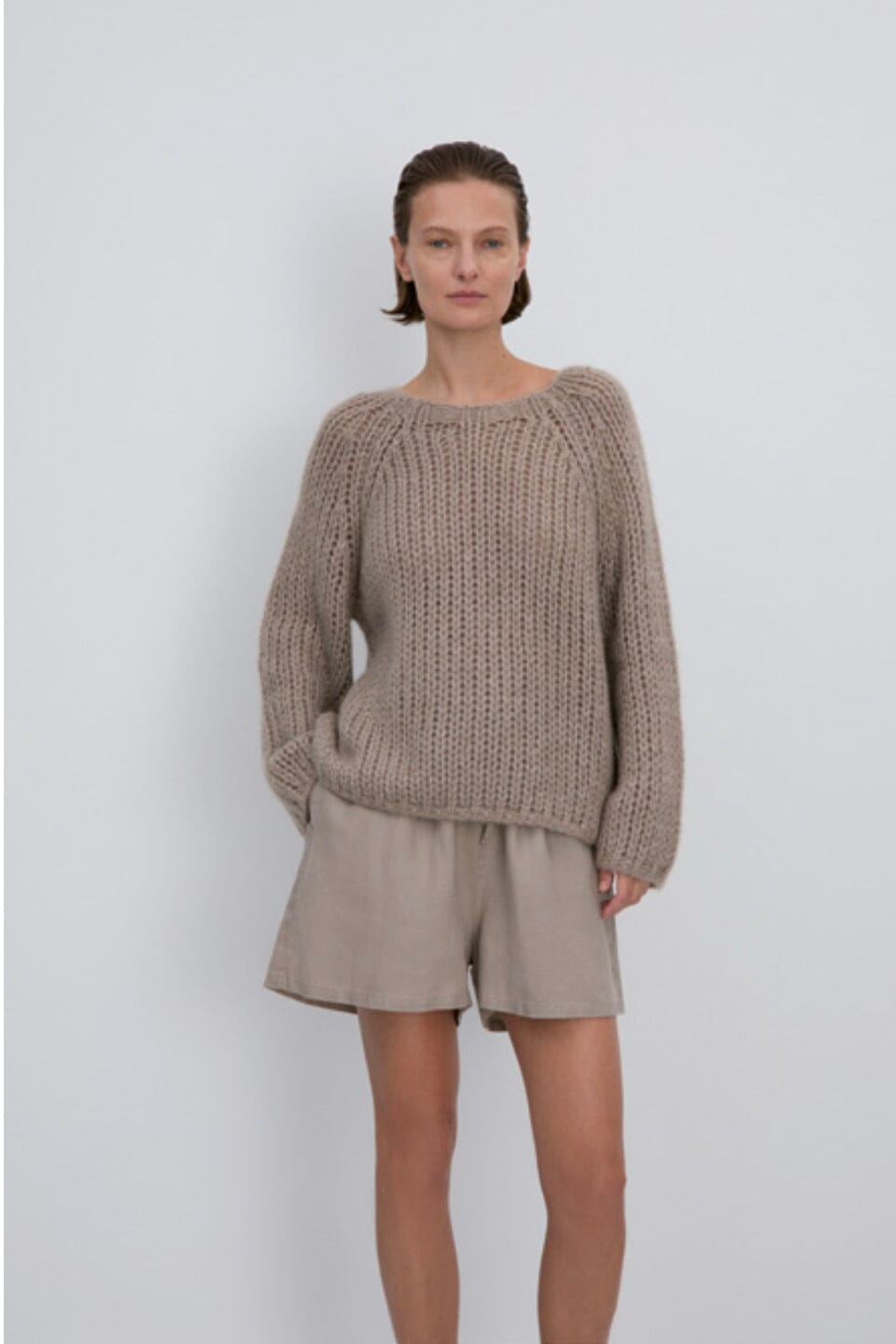 FFC Leinenshorts "15406" dark sand