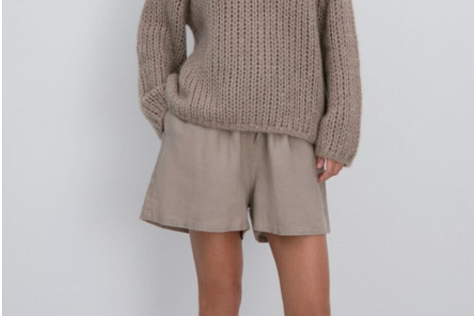 FASHION FOR FRIENDS coarse knit sweater "Croquette "khaki
