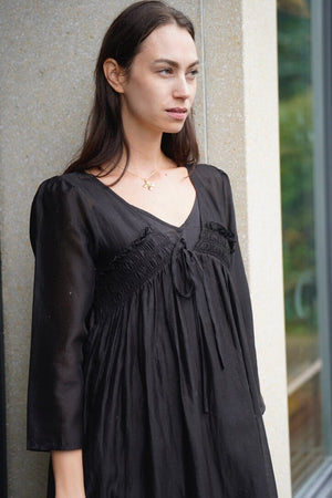 ANAAK Baumwoll-Kleid "MAI" schwarz