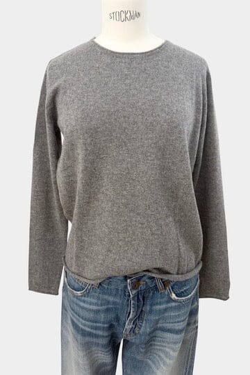 NOTSHY Cashmere Pullover "AYLA" gris chiné foncé