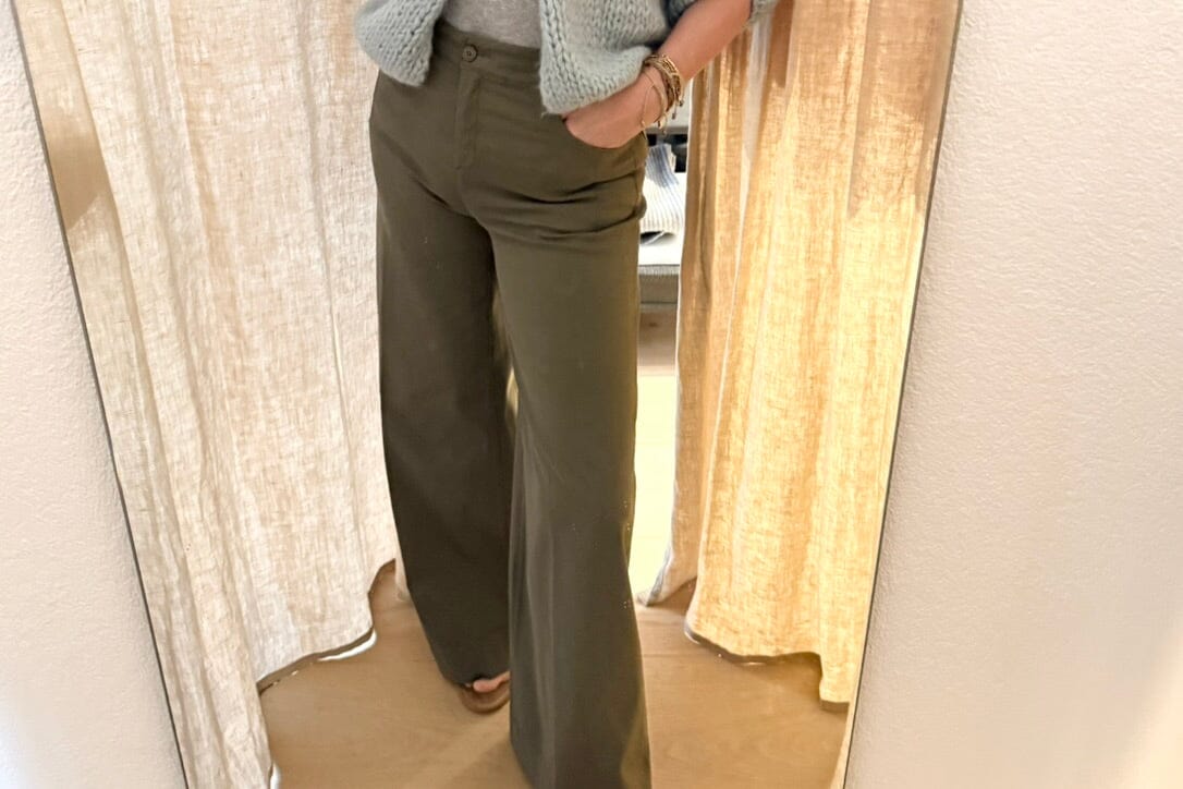 VIA MASINI leather joggers black