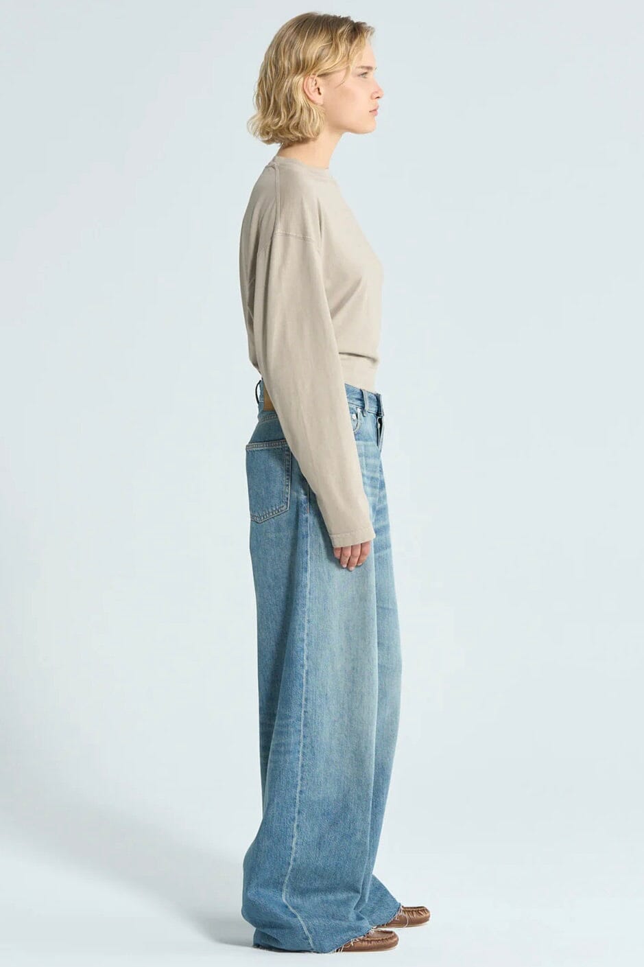 HAIKURE Wide Jeans "BETHANY" skin washed