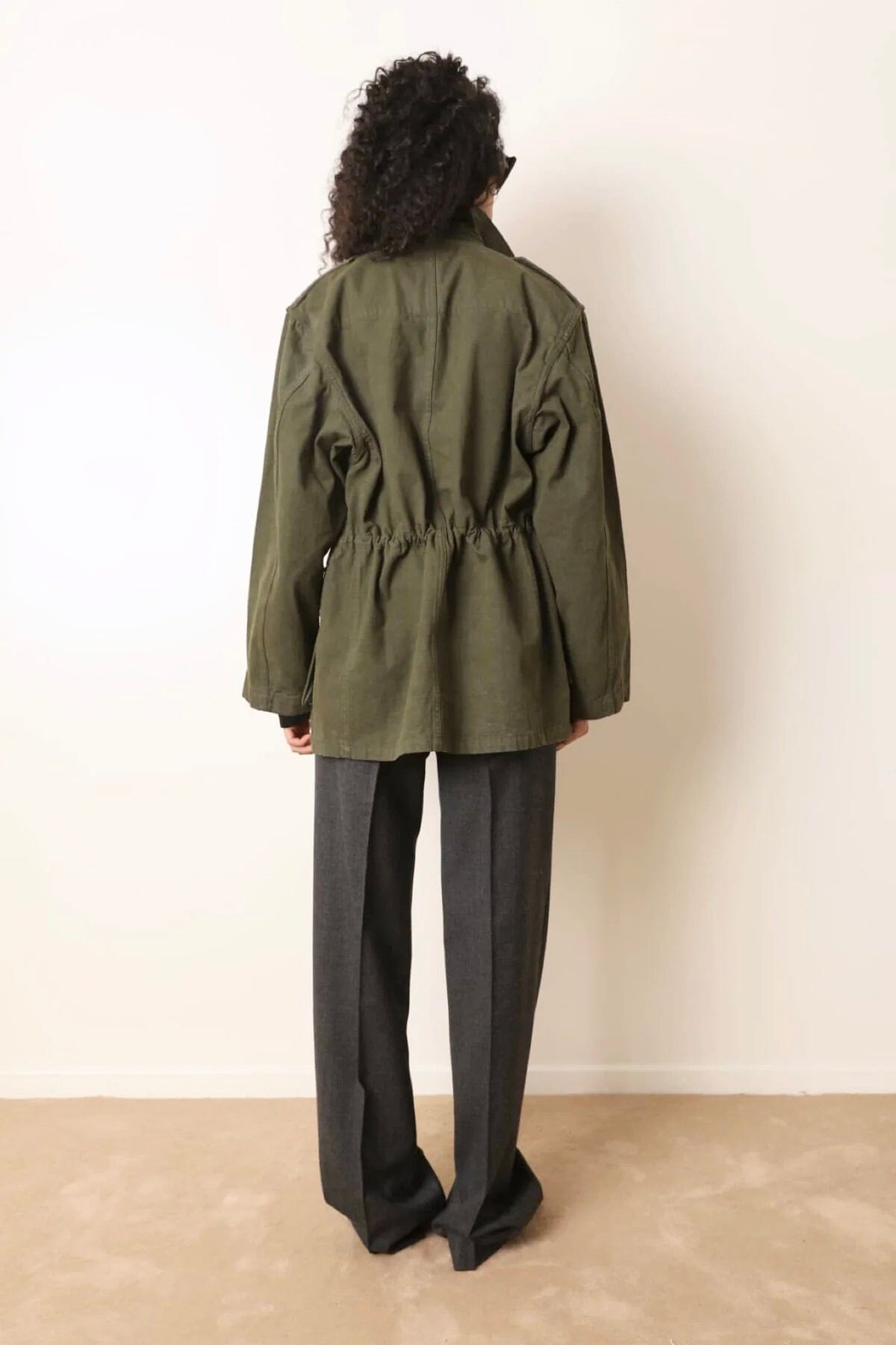 LAURENCE BRAS dicke Baumwolljacke "CARGO" khaki